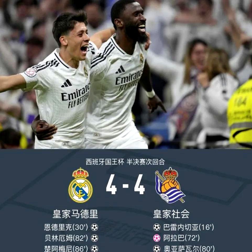 皇马主场大胜对手，晋级形势看好